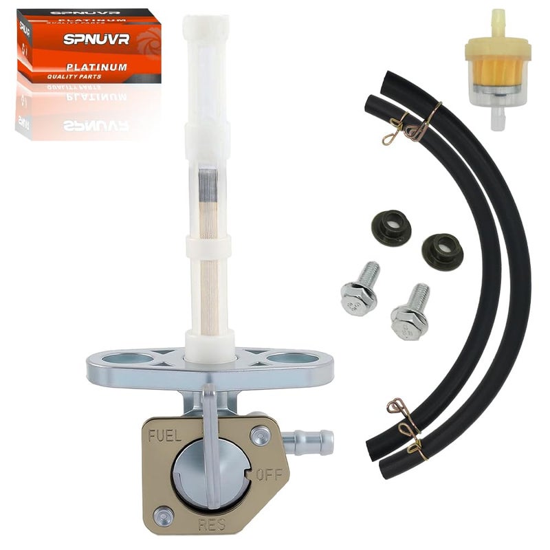 SPNUVR Motorcycle Fuel Petcock Gas Oil Fuel Filter Fit for Honda CRF 50 70 80 100 150 230F XR 200 250 350 400 500 600 650R Fuel Valve Tank Switch 16950-GEL-701 16950-GCF-671 - Image 2
